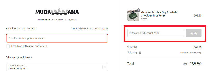 how to use mudawwana coupon code