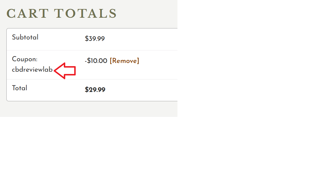 Coupon verification screenshot on 4 Corners Cannabis