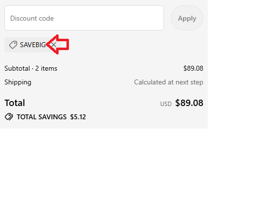 Coupon verification screenshot on Alpha Omega Publications