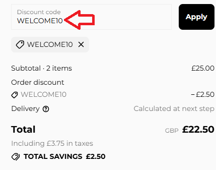 Coupon verification screenshot on Avon
