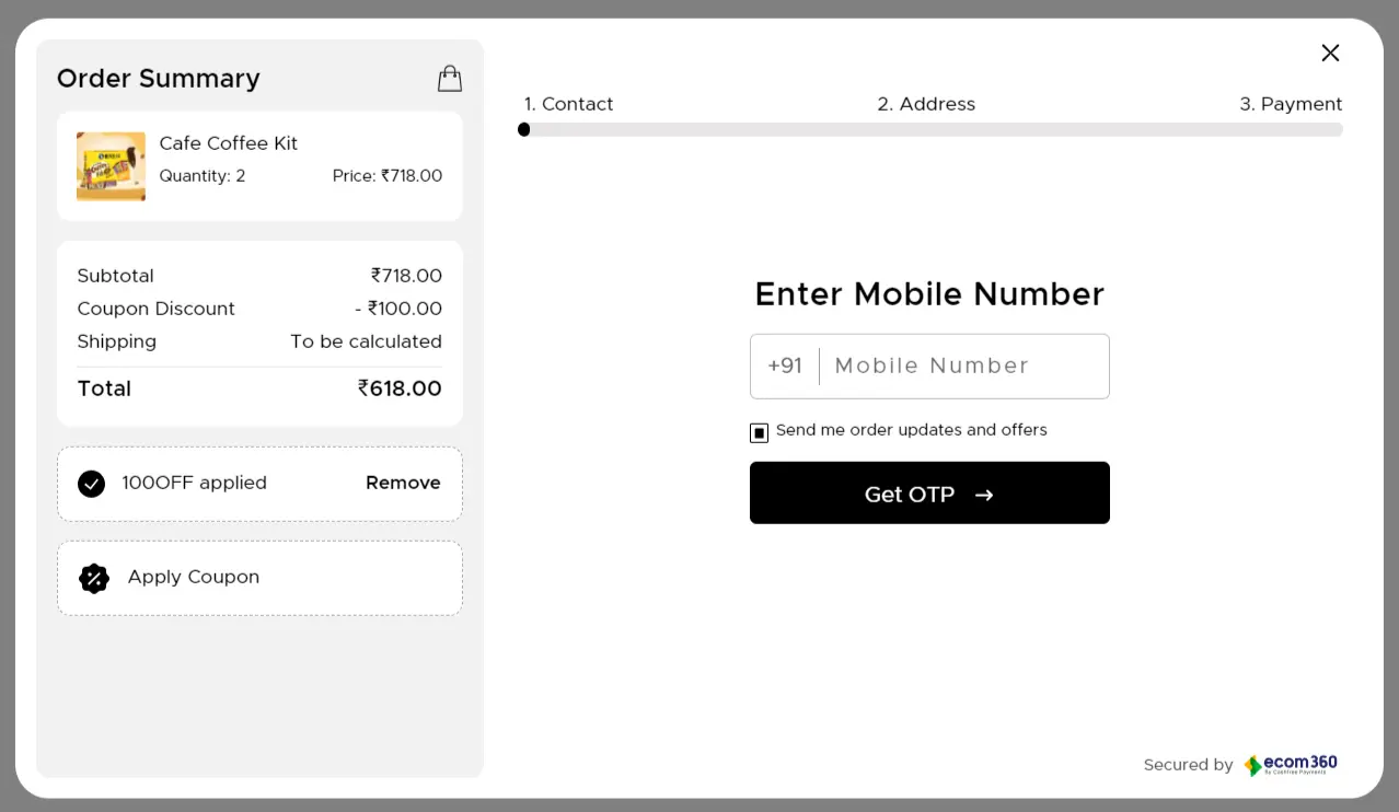 Coupon verification screenshot on Bevzilla