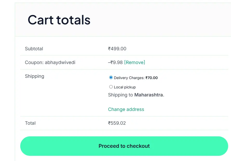 Coupon verification screenshot on Bits Of Bliss