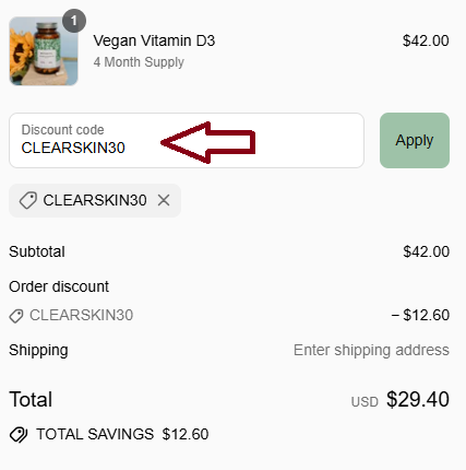 Coupon verification screenshot on Botanycl