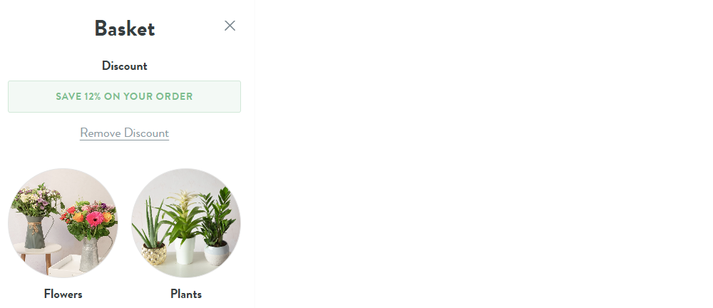Coupon verification screenshot on Bunches
