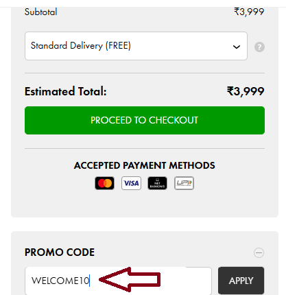 Screenshot of tested coupon for Charles & Keith