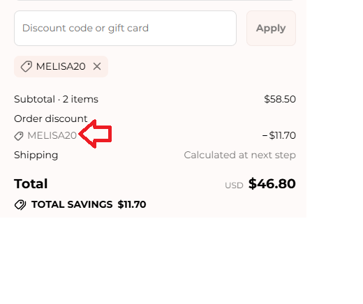 Coupon verification screenshot on Chella
