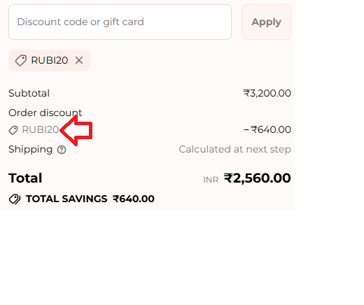 Coupon verification screenshot on Chella
