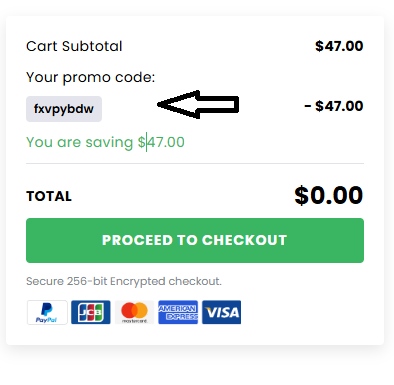 Coupon verification screenshot on Creative Fabrica