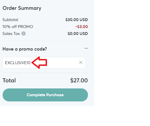 Coupon verification screenshot on Creative Market