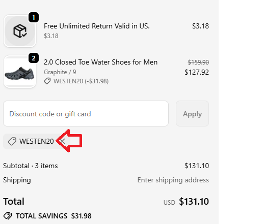 Coupon verification screenshot on Crosskix