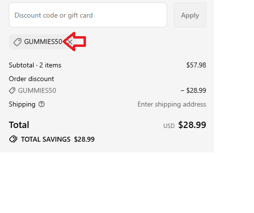 Screenshot of tested coupon for Diet Smoke