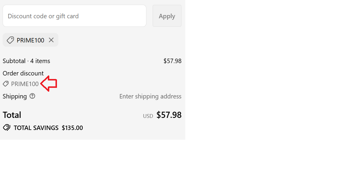 Coupon verification screenshot on Diet Smoke
