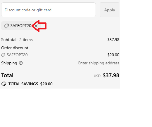Coupon verification screenshot on Diet Smoke