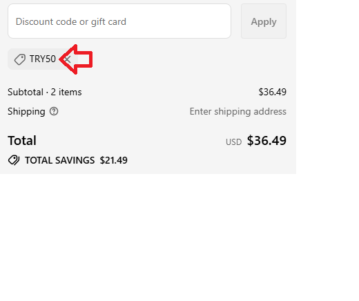 Screenshot of tested coupon for Diet Smoke