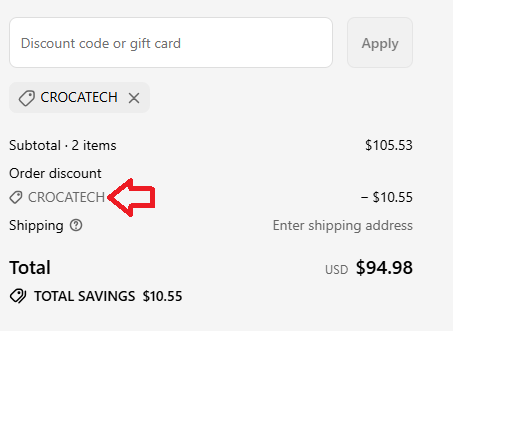 Coupon verification screenshot on EPO Maker