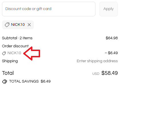 Coupon verification screenshot on Eu Natural