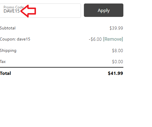 Coupon verification screenshot on Extract Labs