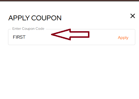 Coupon verification screenshot on Fastrack