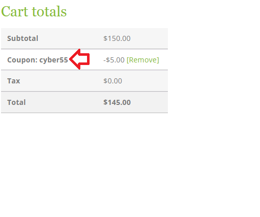 Coupon verification screenshot on Flower Patch