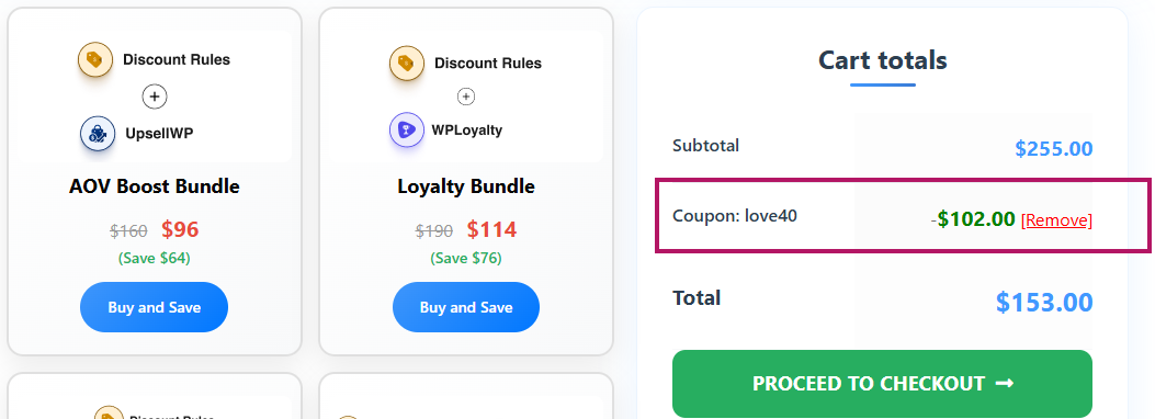 Coupon verification screenshot on Flycart