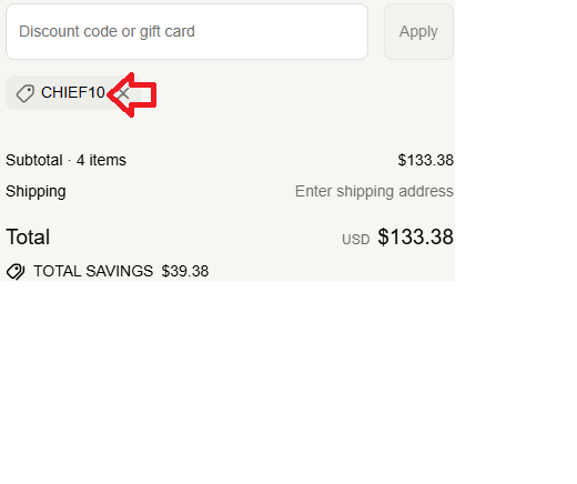 Coupon verification screenshot on FOCL