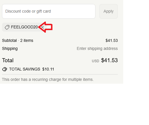 Coupon verification screenshot on FOCL