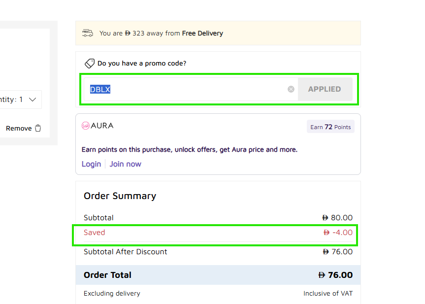 Coupon verification screenshot on Foot Locker