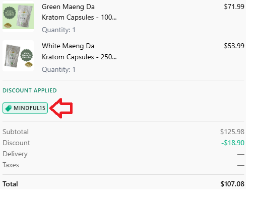Coupon verification screenshot on Golden Monk