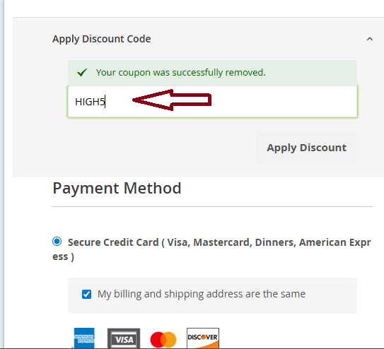 Coupon verification screenshot on GrassCity