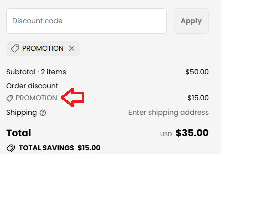 Coupon verification screenshot on Gulf Spore