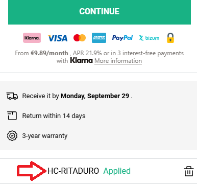 Coupon verification screenshot on Hawkers