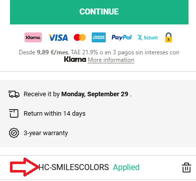 Coupon verification screenshot on Hawkers