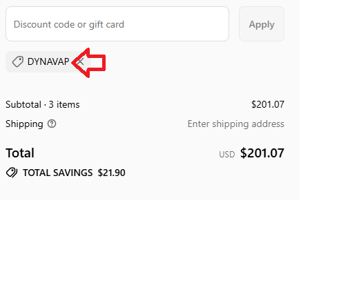 Coupon verification screenshot on Headshop