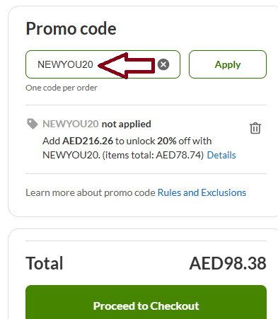Coupon verification screenshot on IHerb
