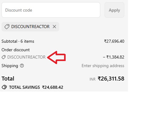 Coupon verification screenshot on JenniBag