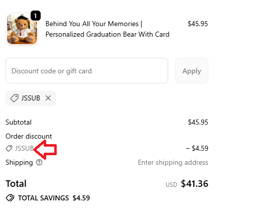 Coupon verification screenshot on JesusPirit