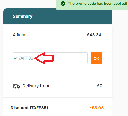 Coupon verification screenshot on Jigsaw Puzzle