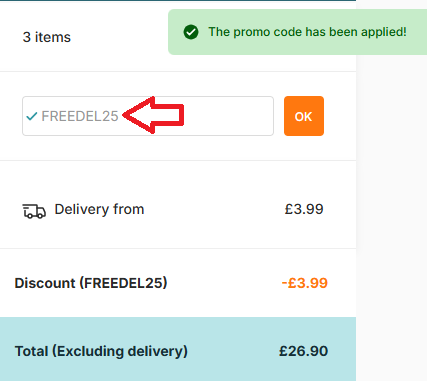 Coupon verification screenshot on Jigsaw Puzzle