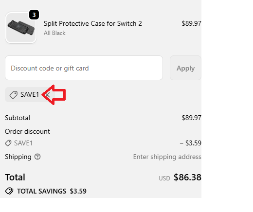 Coupon verification screenshot on JSAUX