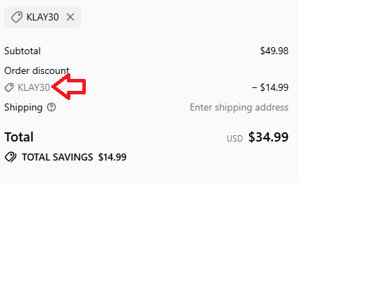 Coupon verification screenshot on Just Live