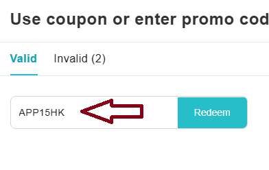Coupon verification screenshot on KKDay
