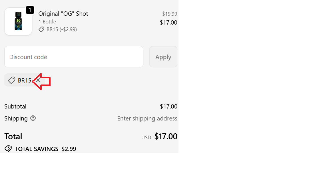 Coupon verification screenshot on K Tropix