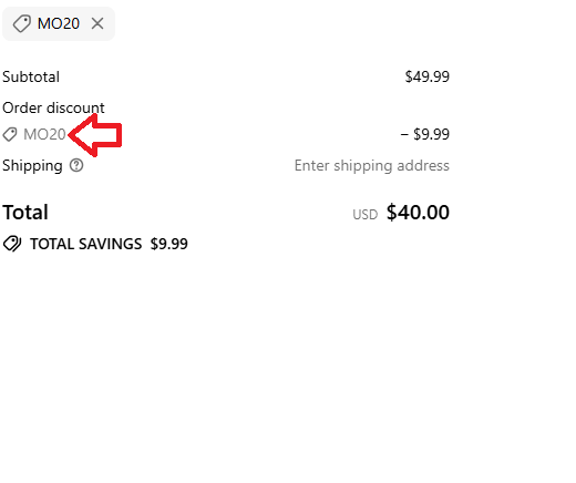 Coupon verification screenshot on Leaf Remedys