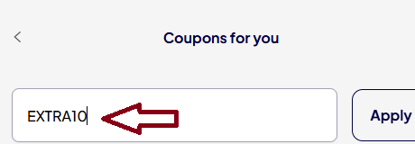 Coupon verification screenshot on Lenskart