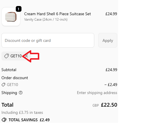 Coupon verification screenshot on Live X Maintain