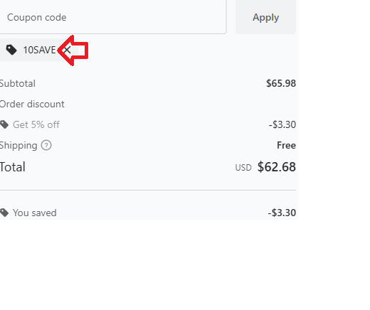 Coupon verification screenshot on LKCJ