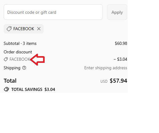 Coupon verification screenshot on Medical Gear Outfitters