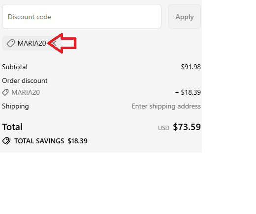 Coupon verification screenshot on Medterra