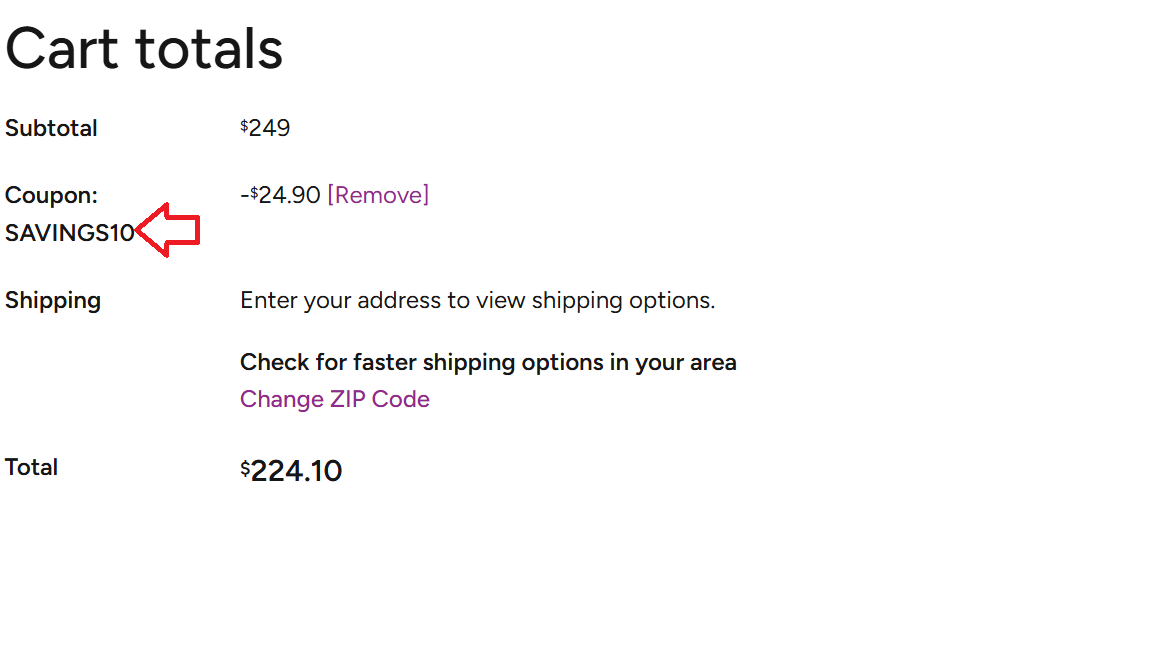 Coupon verification screenshot on MyLab Box