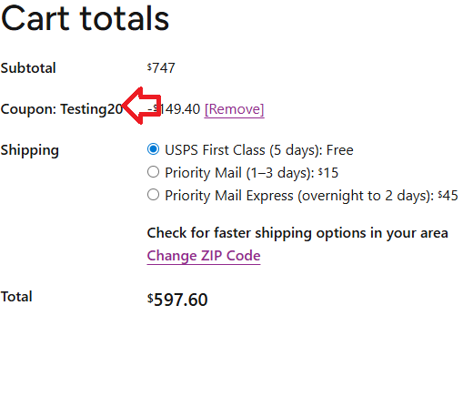 Coupon verification screenshot on MyLab Box